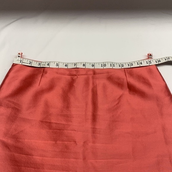 Wool and Silk Blend Skirt Fully Lined Size 8 Colour Peach - Picture 8 of 11